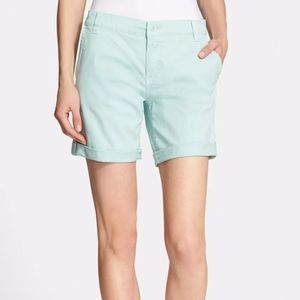 Tory Burch Chino Cuff Shorts Size 25 Mint Green
